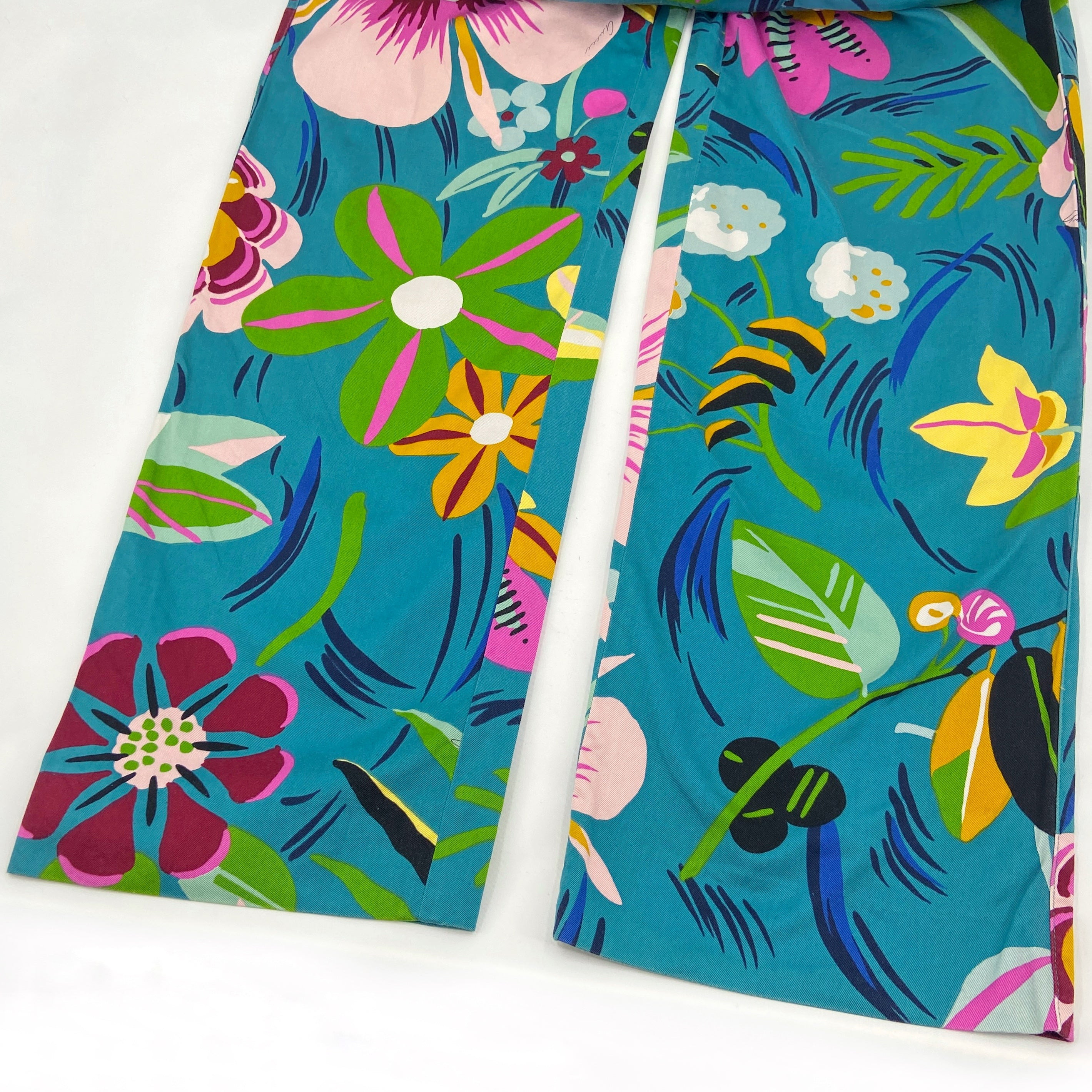Gucci Spring 1999 Tom Ford Iconic Runway Blue Floral Pants 42 - 16