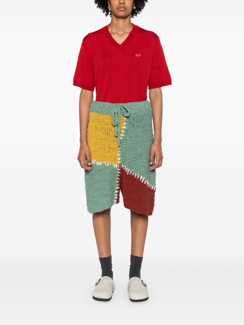 Comme des Garçons PLAY heart-patch wool jumper outlook