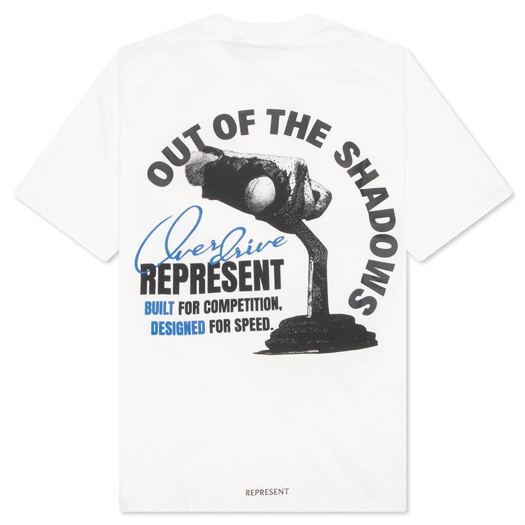 OUT OF THE SHADOWS T-SHIRT - FLAT WHITE - 2