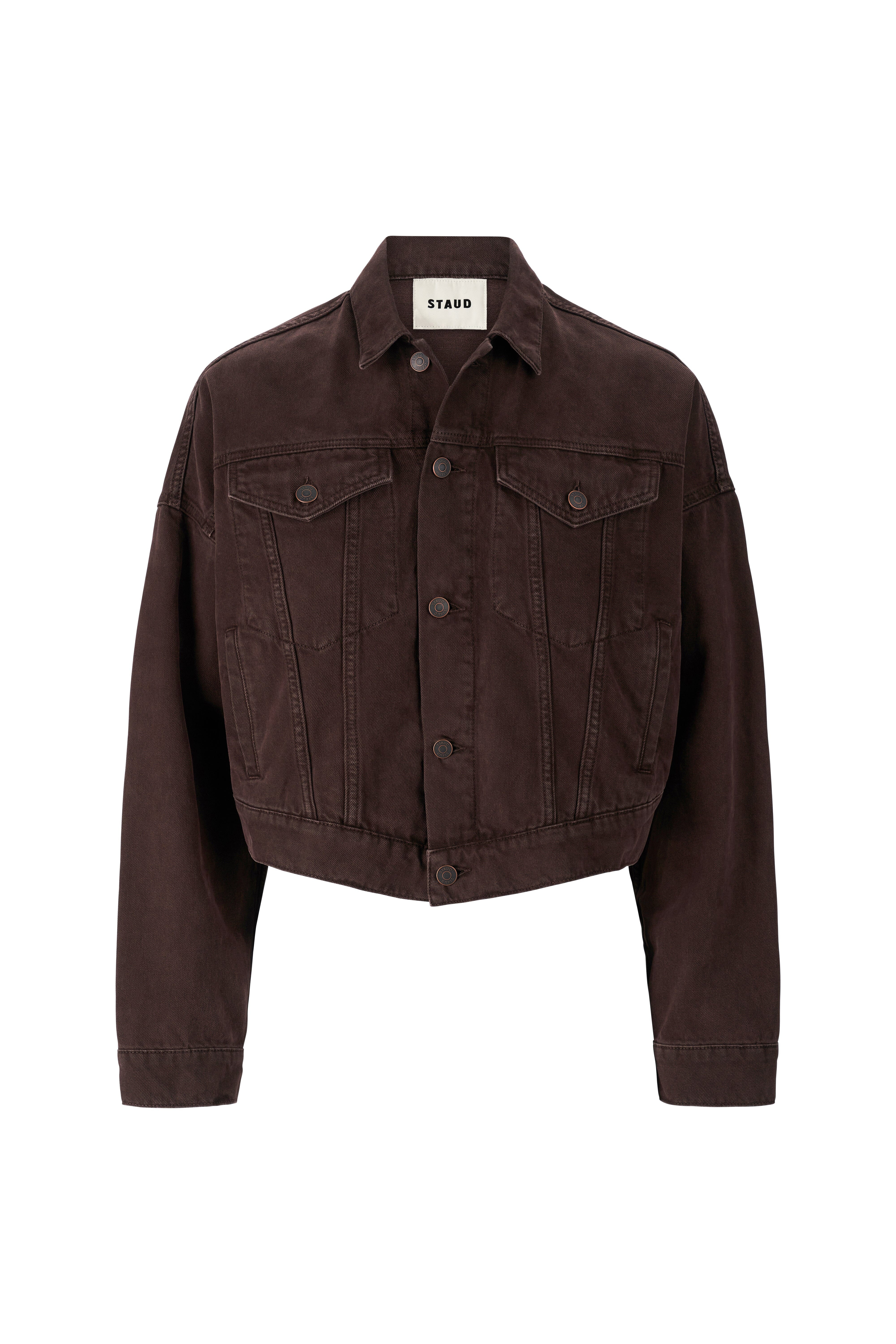 STAUD GLEN DENIM JACKET EARTH - 7