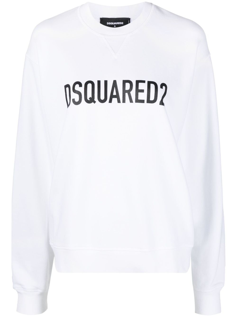 logo-print cotton sweatshirt - 1