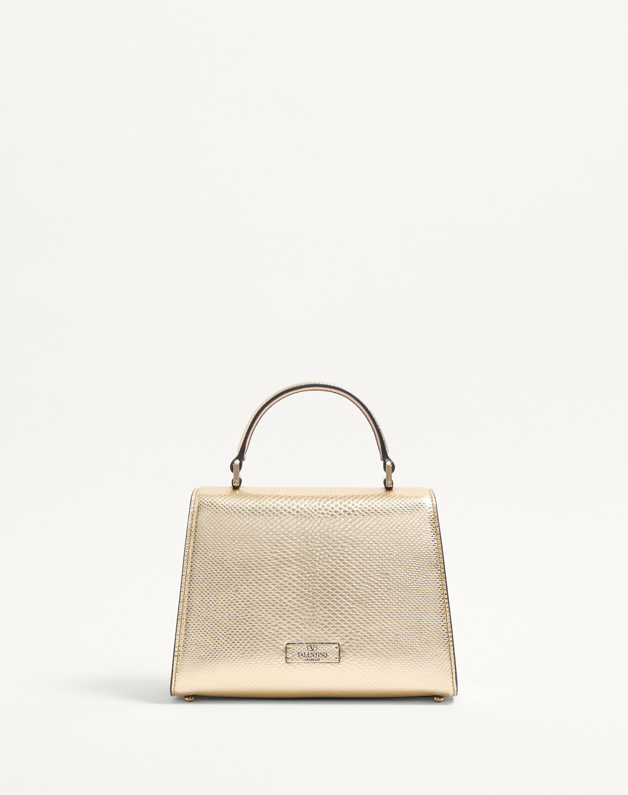SMALL VALENTINO GARAVANI VSLING HANDBAG IN METALLIC KARUNG - 4