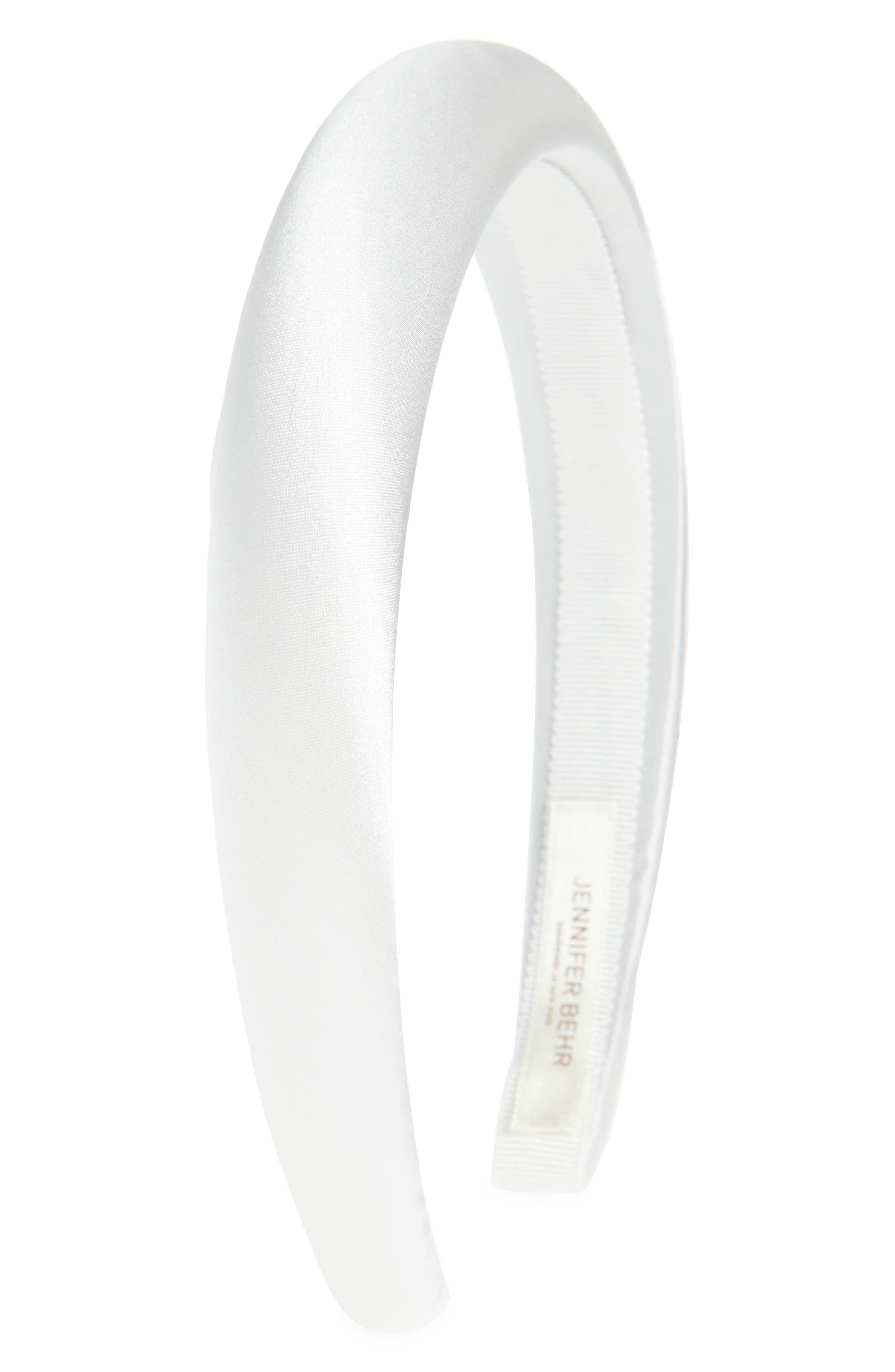 Jennifer Behr Tori Hammered Silk Headband in Cream at Nordstrom - 1