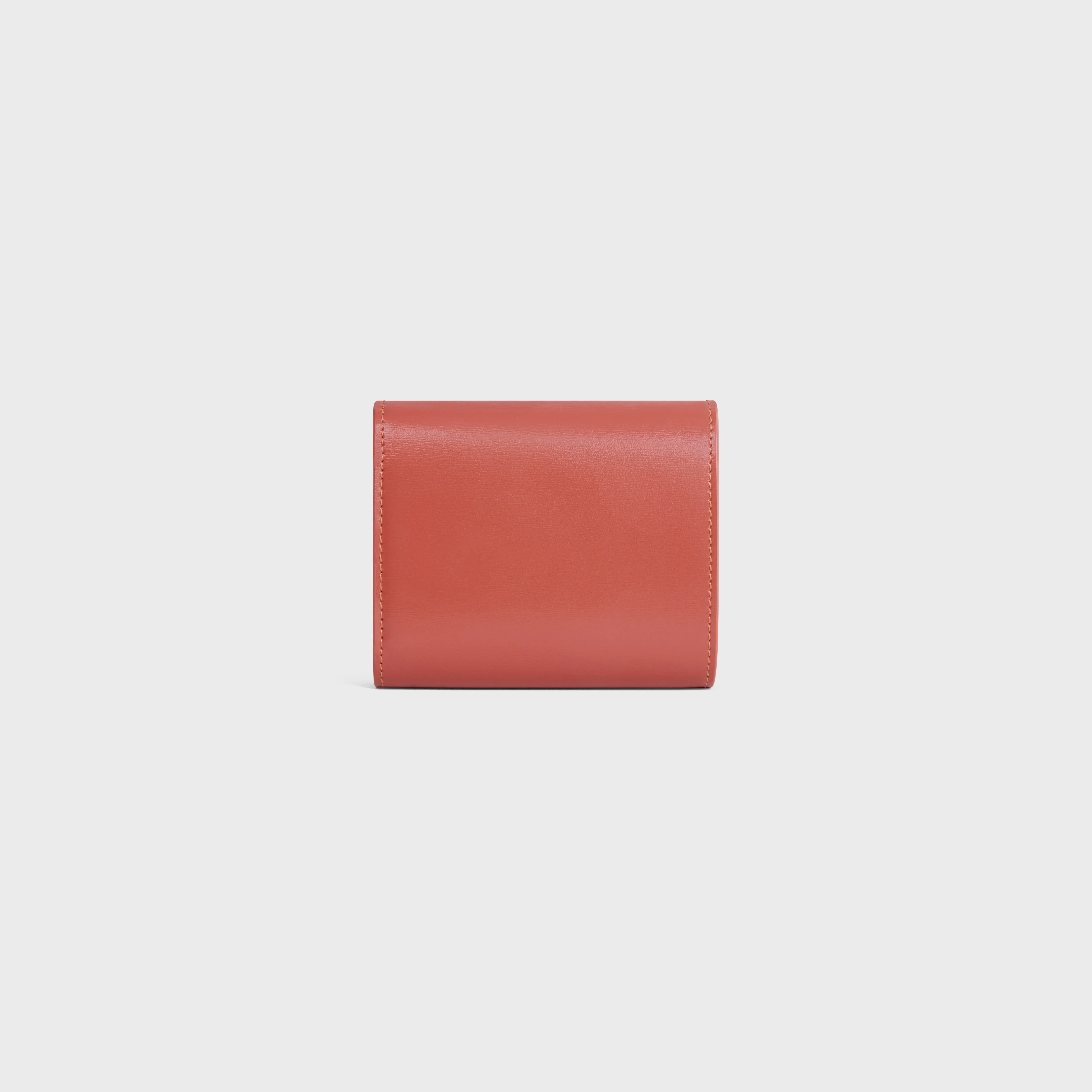 Small Flap Wallet TRIOMPHE in Shiny calfskin - 3