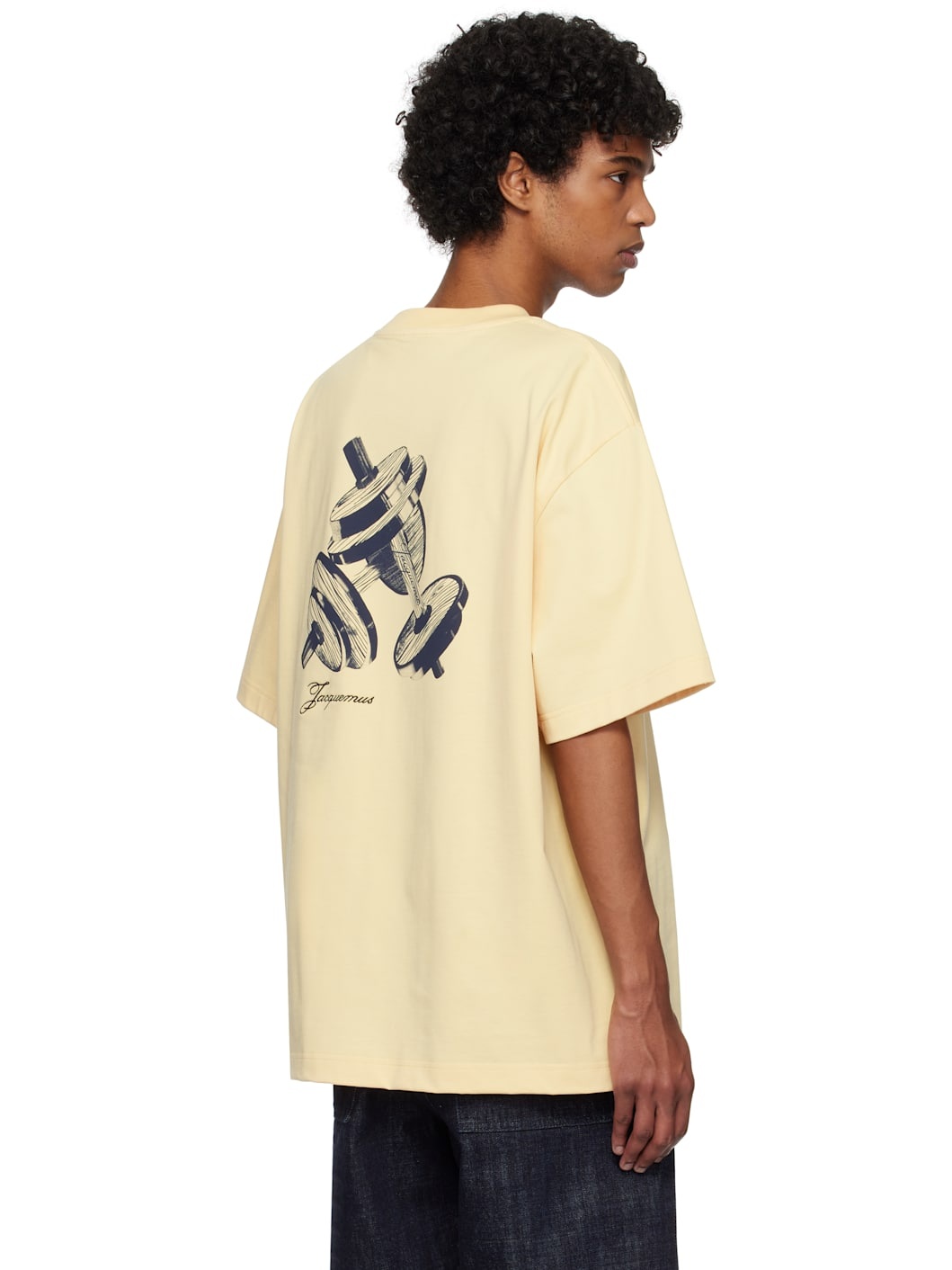 Yellow 'The Haltères' T-shirt - 3