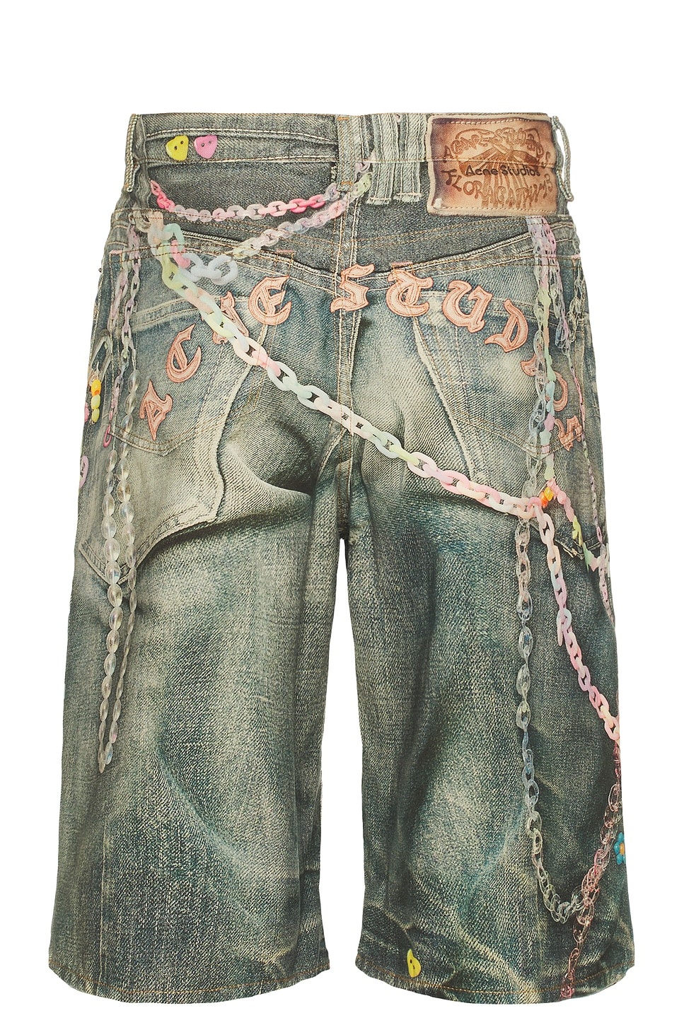 Acne Studios Kawaii Keychains Denim Shorts | forward