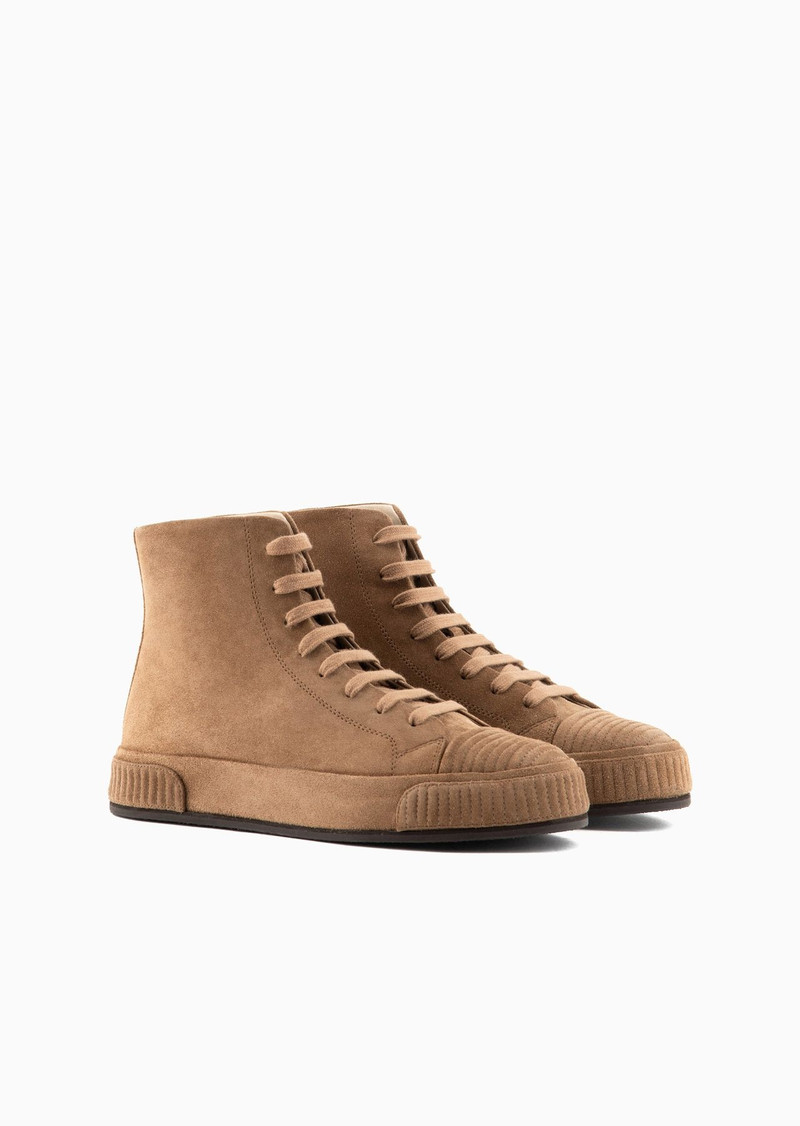 Suede high-top sneakers 2