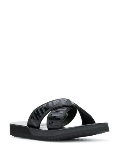 PHILIPP PLEIN TM criss-cross slides outlook