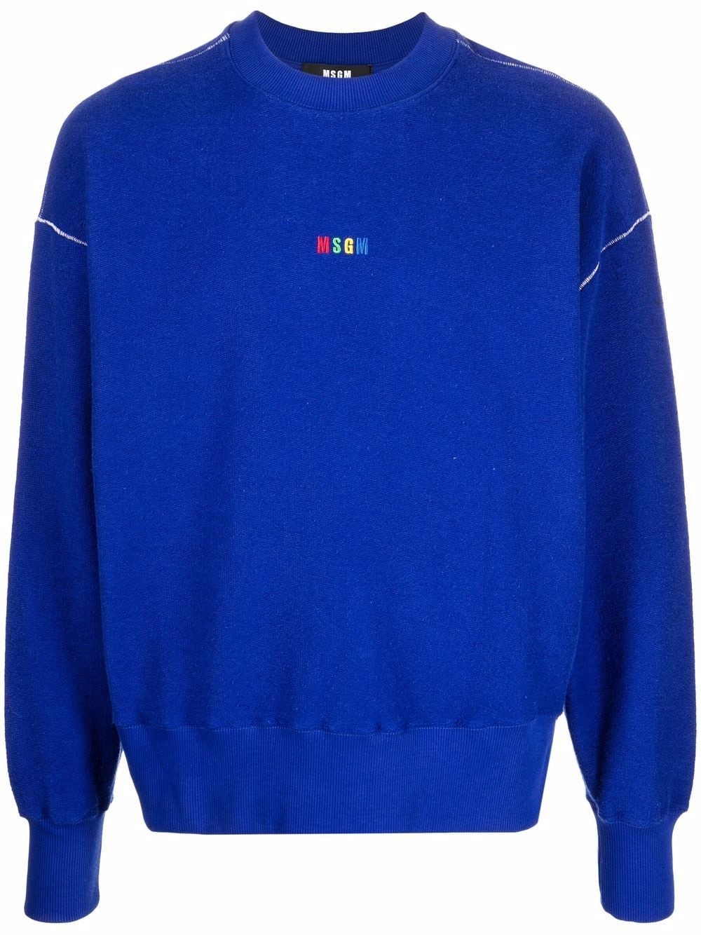 logo-embroidered sweatshirt - 1