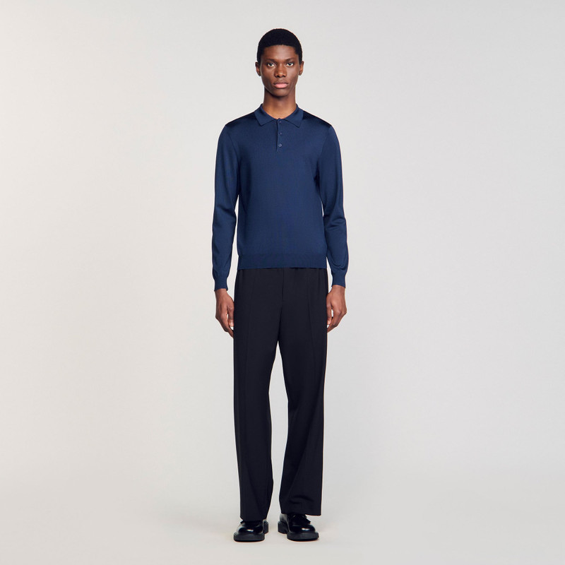 Sandro RIBBED POLO SHIRT outlook