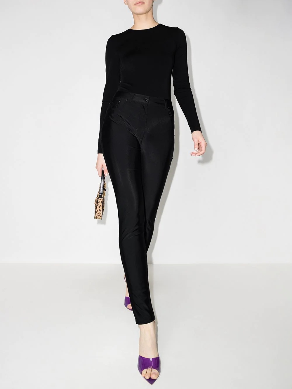 Glossy skinny jeans - 5