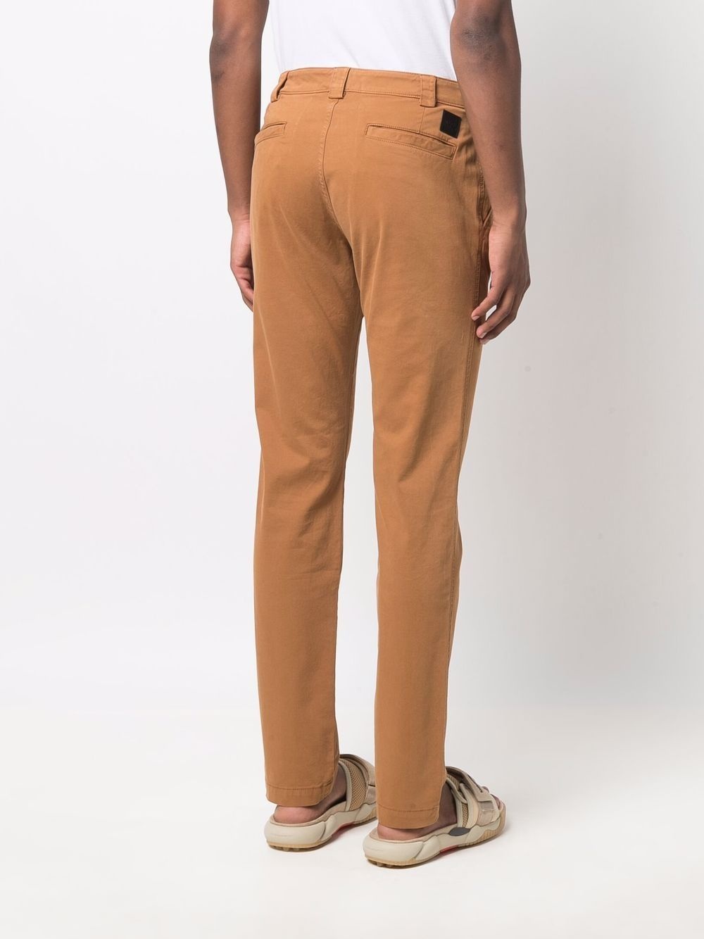 slim-fit logo-patch trousers - 4