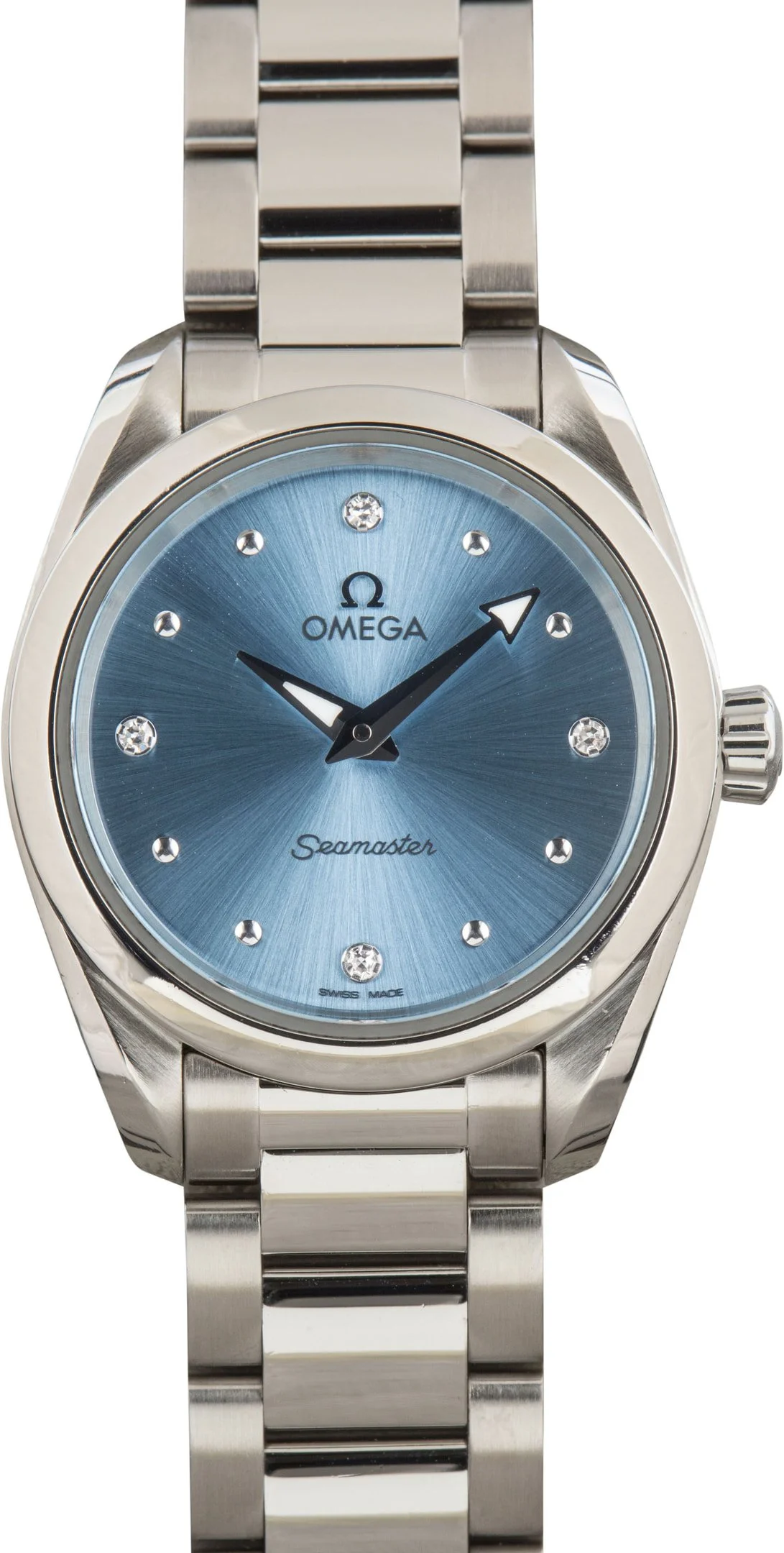 Used Omega Seamaster Aqua Terra 150M Glossy Ice Blue Dial - 1