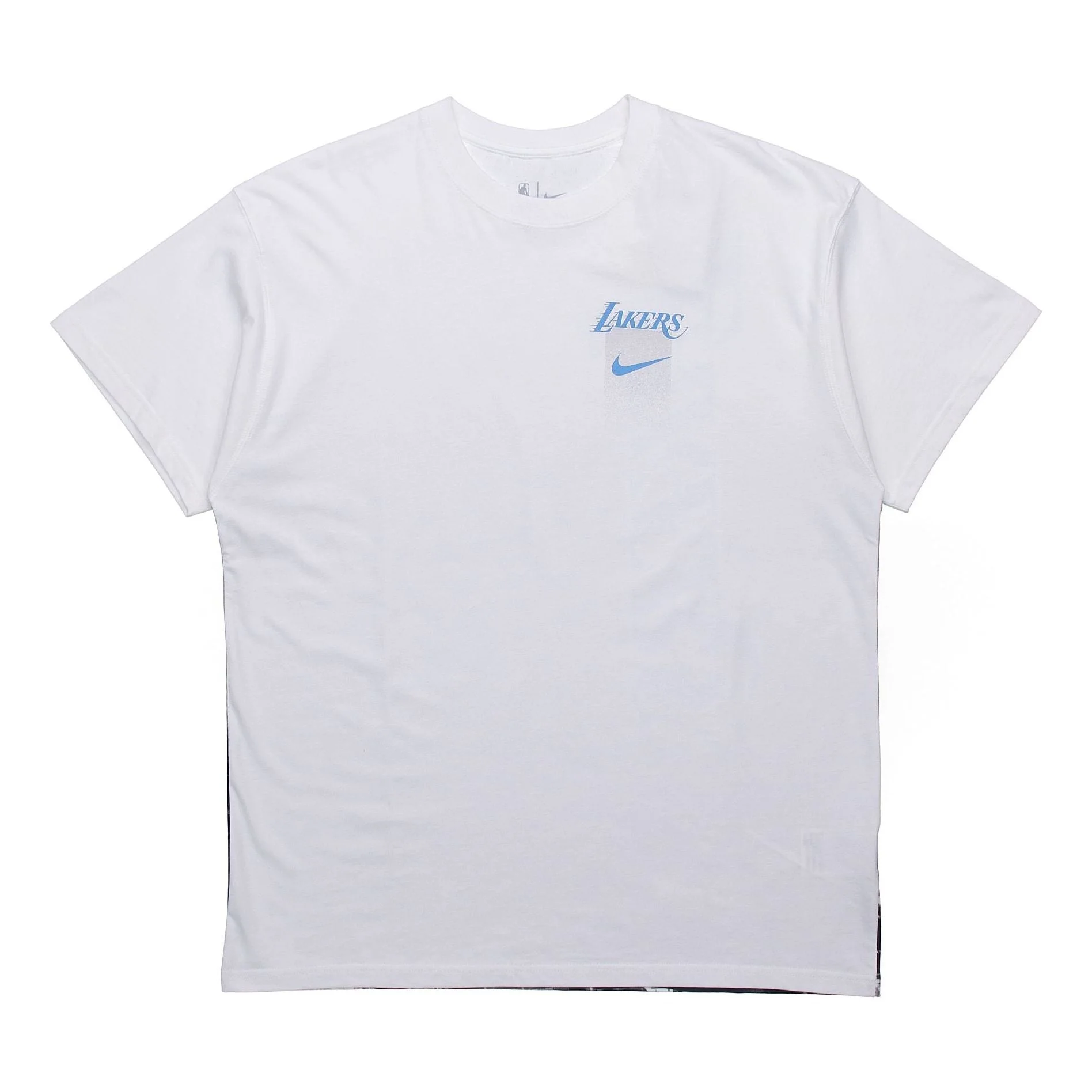 Nike Los Angeles Lakers Back Printing Sports Short Sleeve White CT9386-100 - 1
