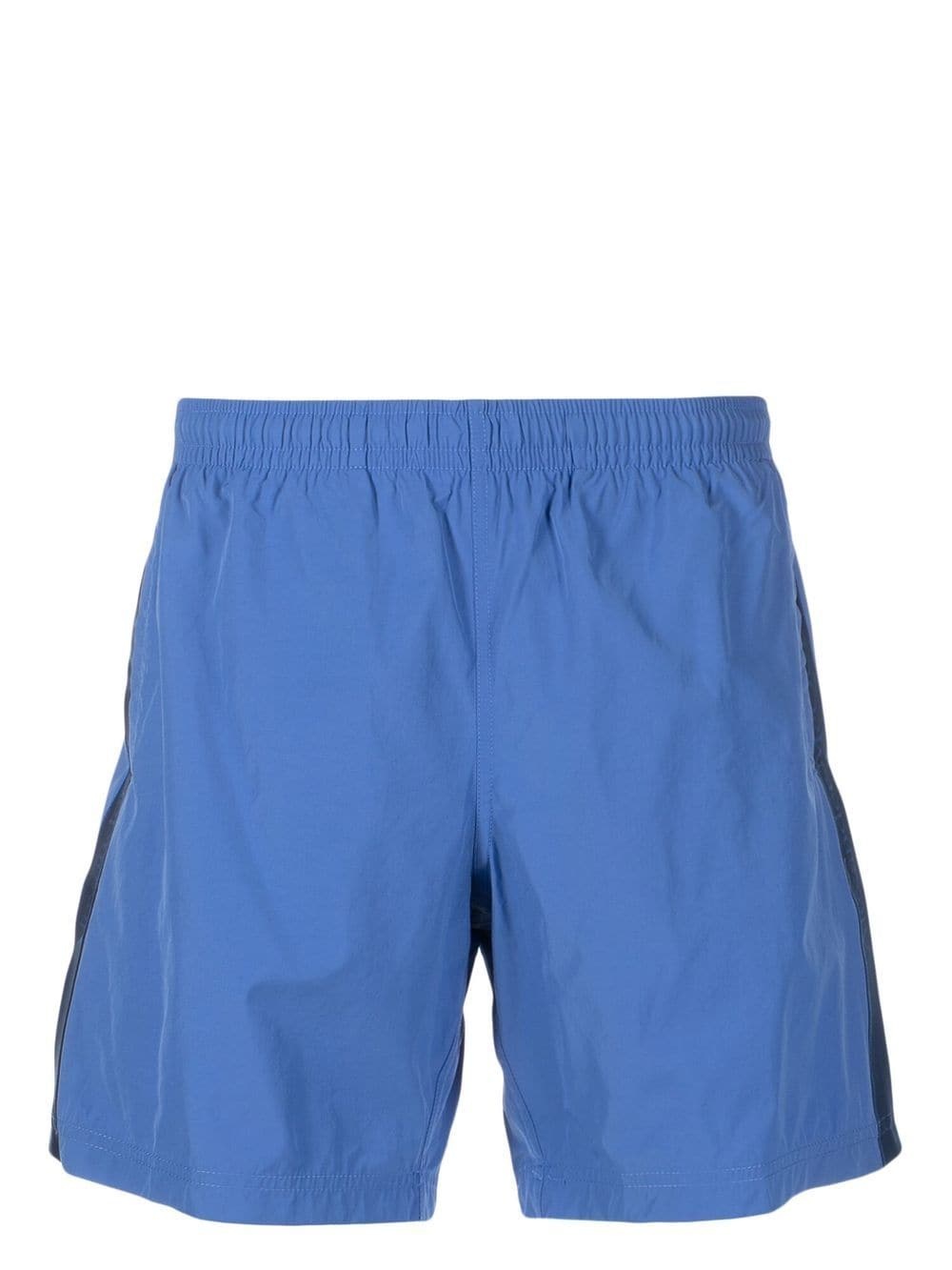 Selvedge logo-jacquard swim shorts - 1