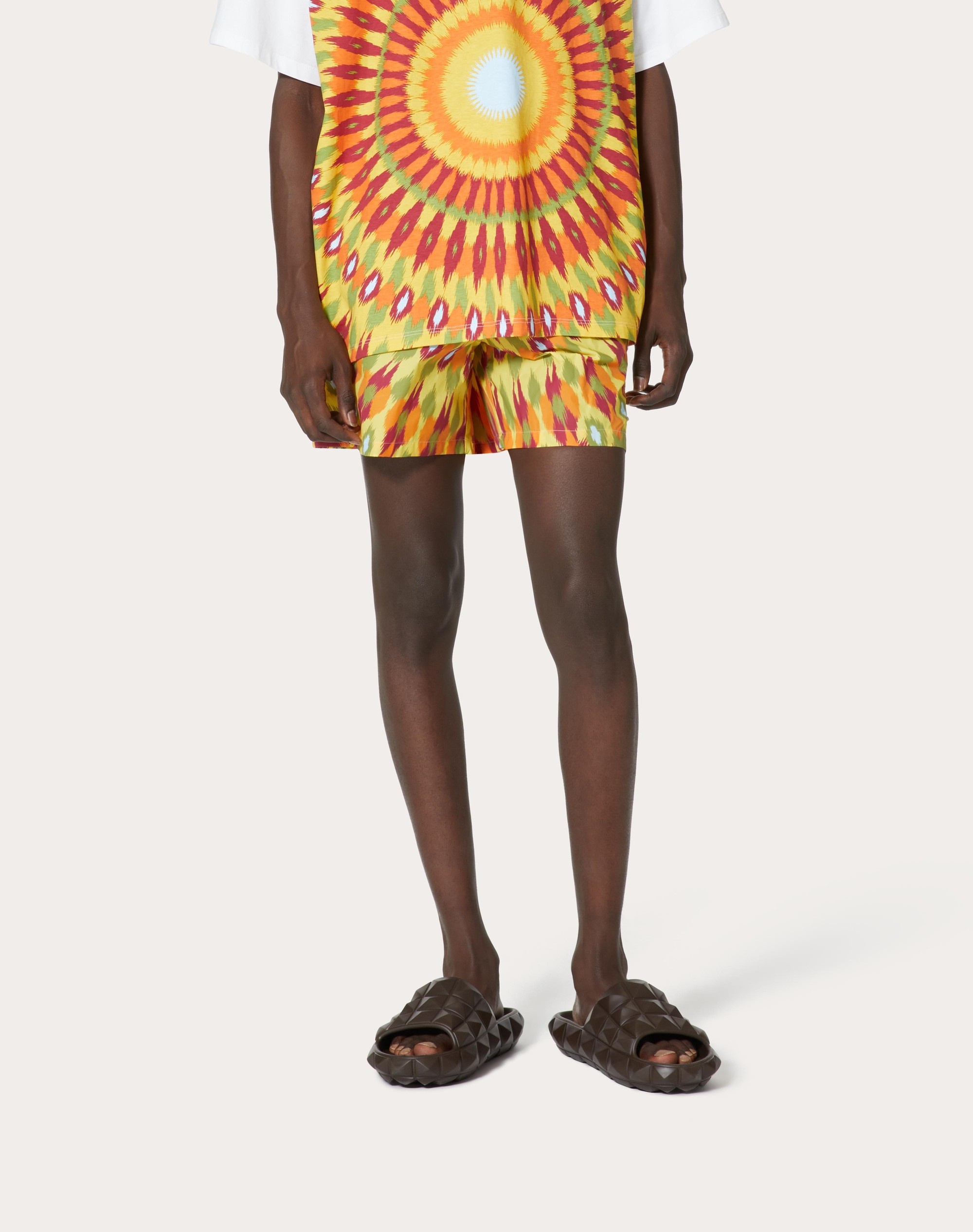ROUND RAIN PRINT NYLON SWIMSUIT - 3