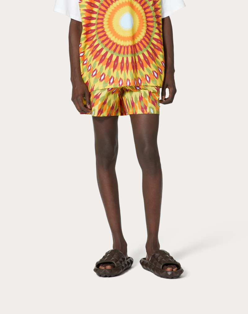 ROUND RAIN PRINT NYLON SWIMSUIT 3