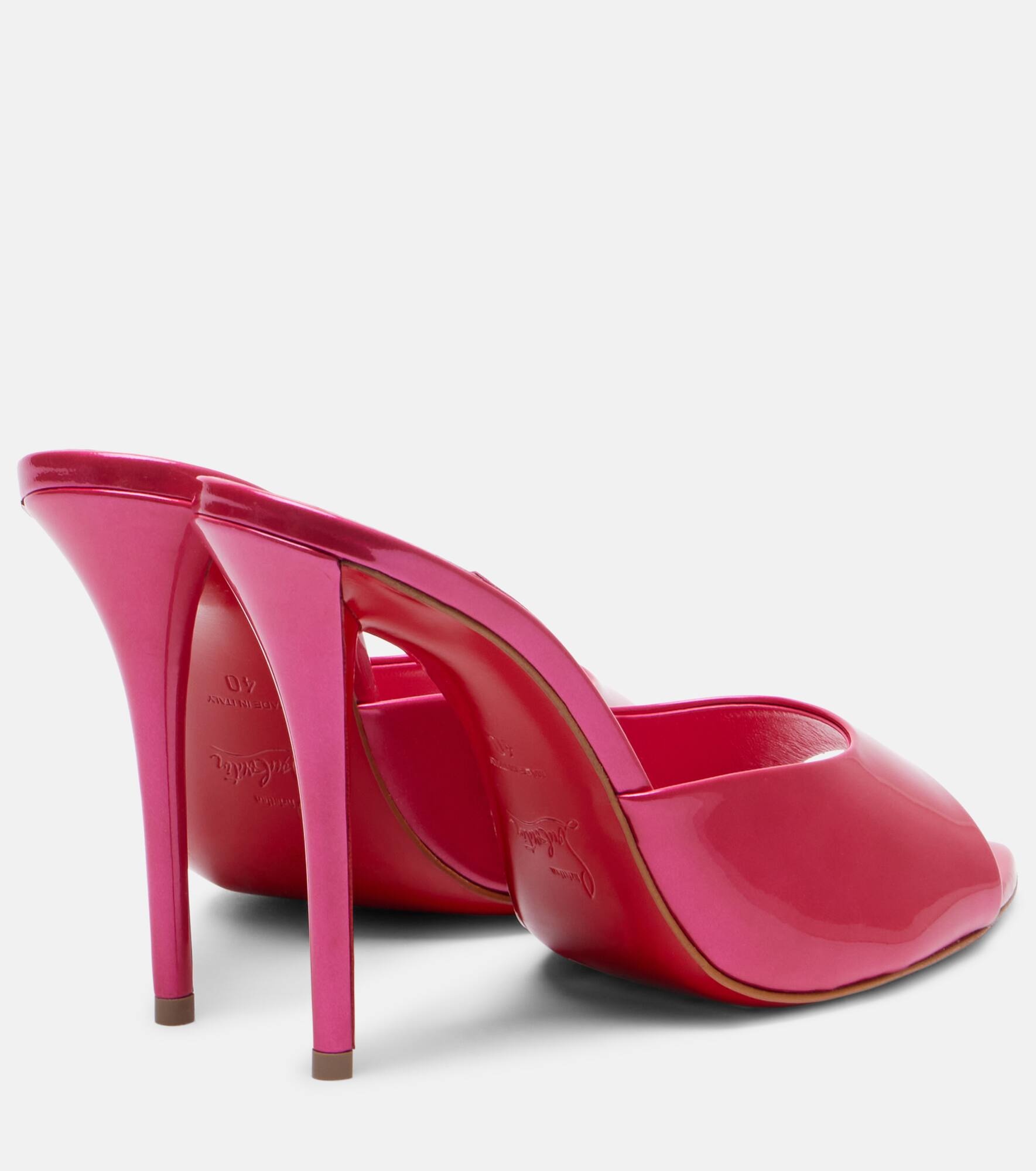 Miss Z 100 patent leather mules - 2
