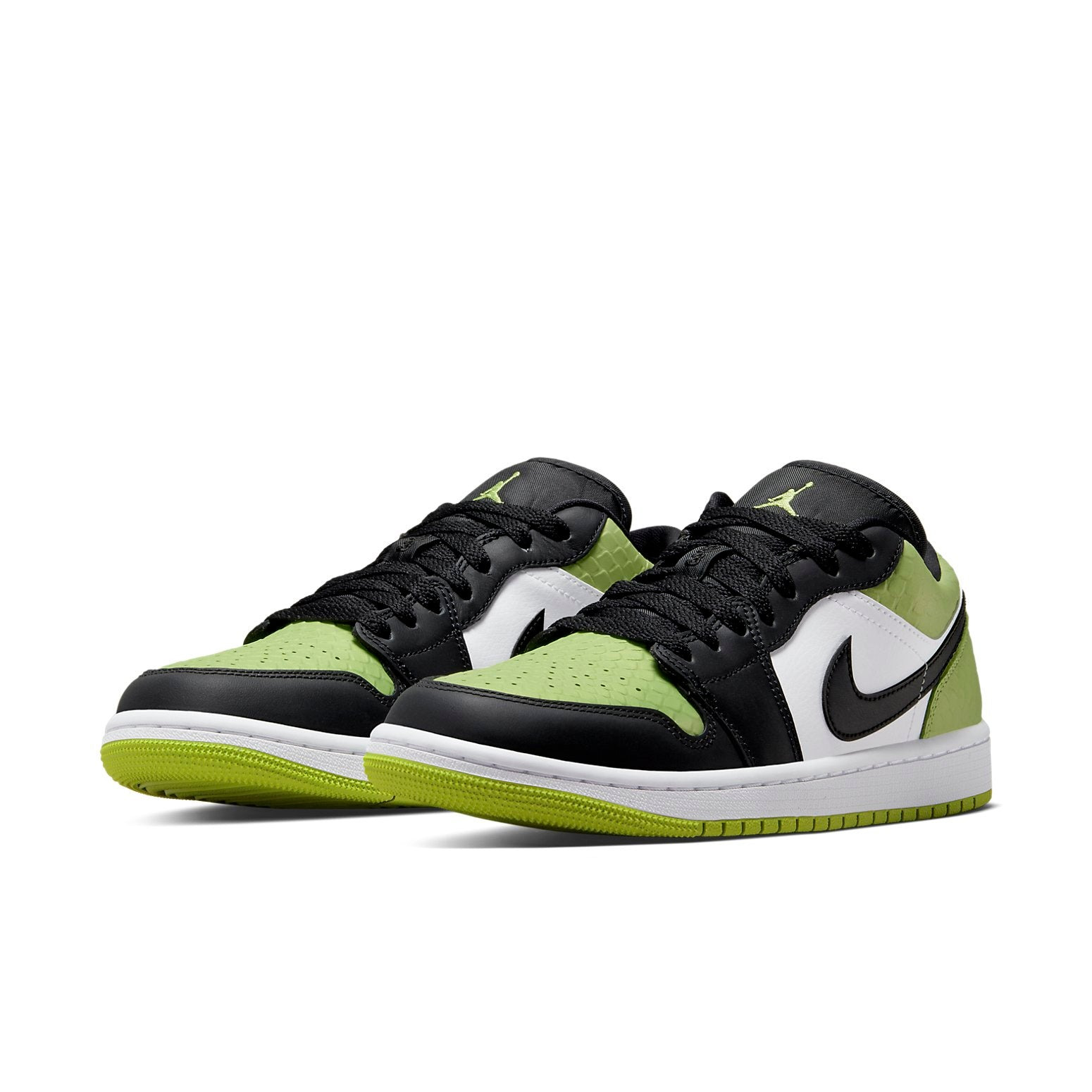 (WMNS) Air Jordan 1 Low SE 'Vivid Green Snakeskin' DX4446-301 - 3