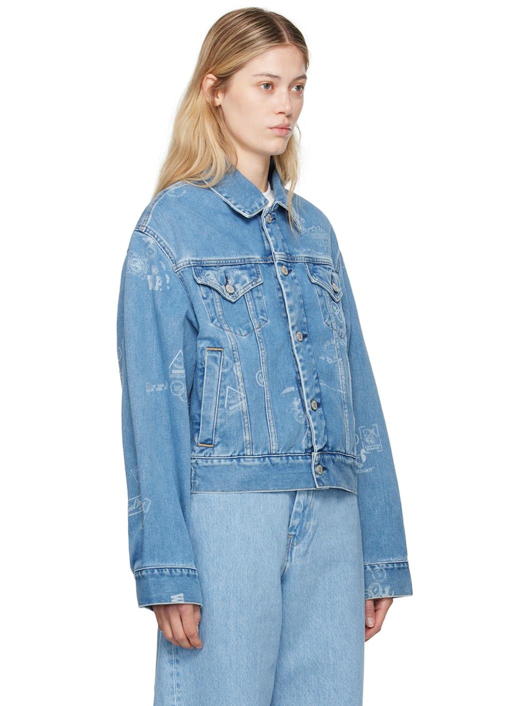 Blue Stamp Denim Jacket - 2