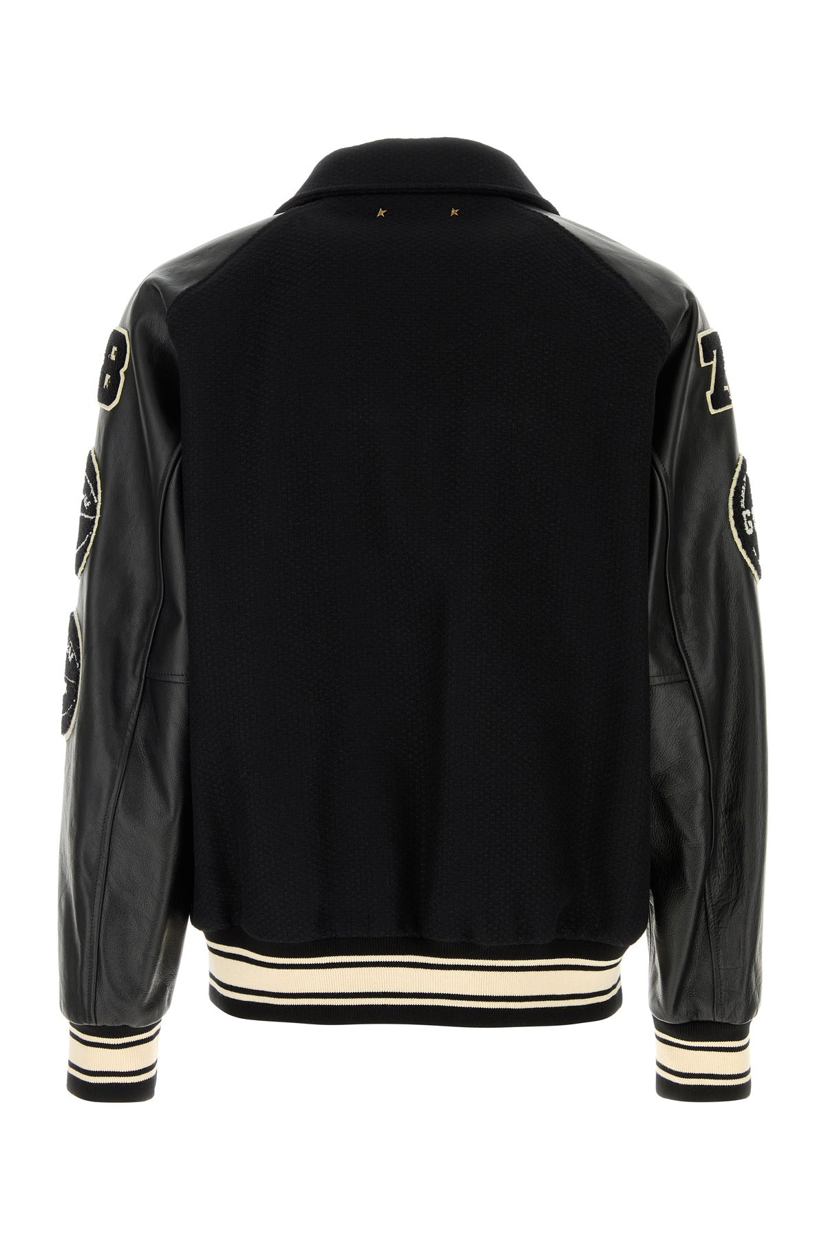 Black wool bomber jacket - 2