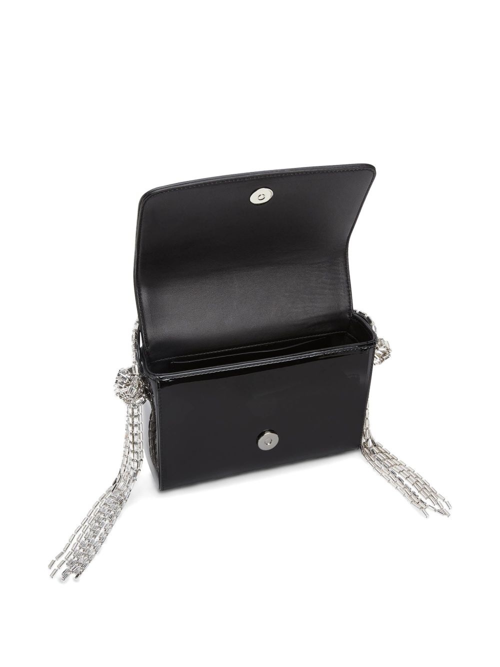 patent-finish clutch bag - 5