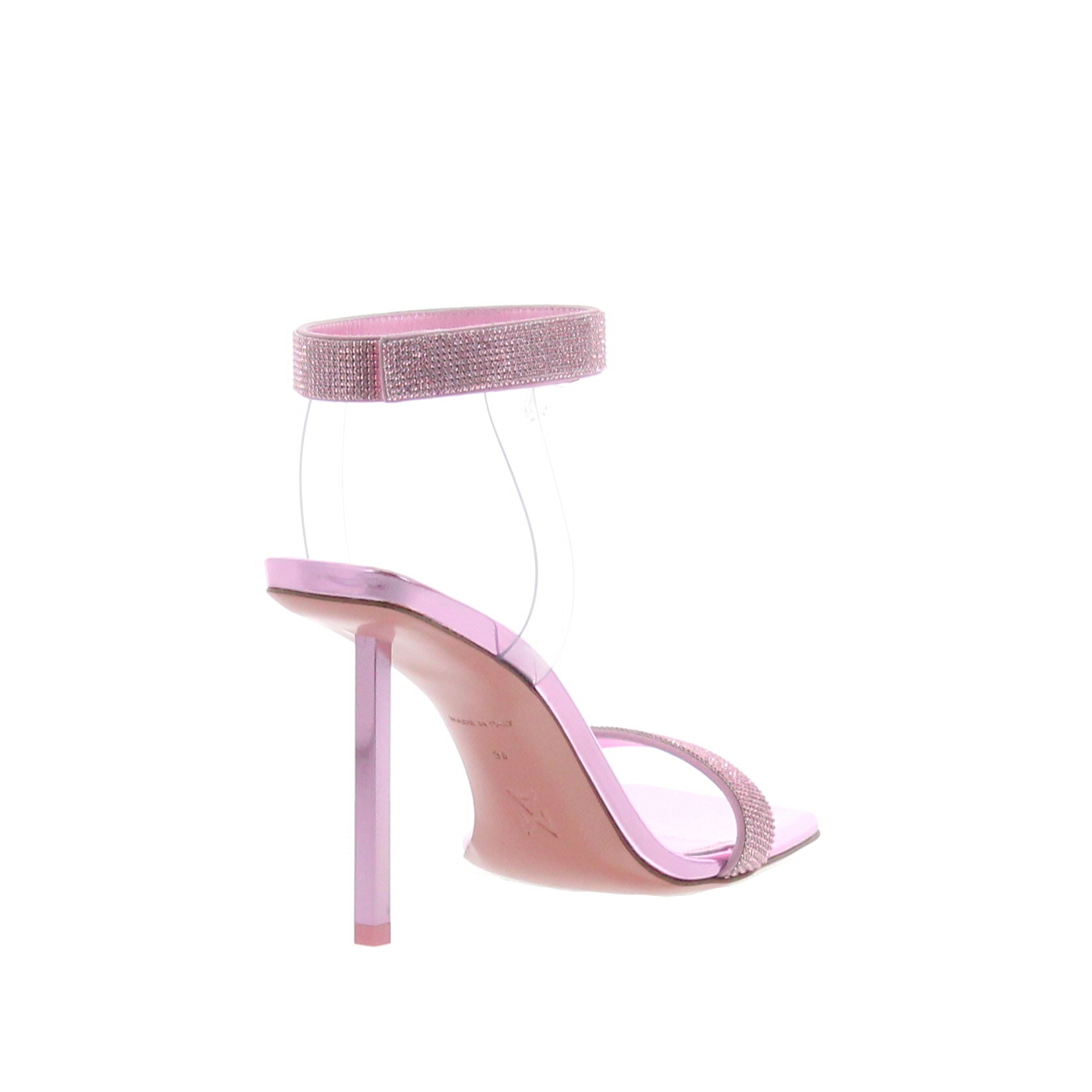 Amina Muaddi – Rih Sandal Baby Pink - 3