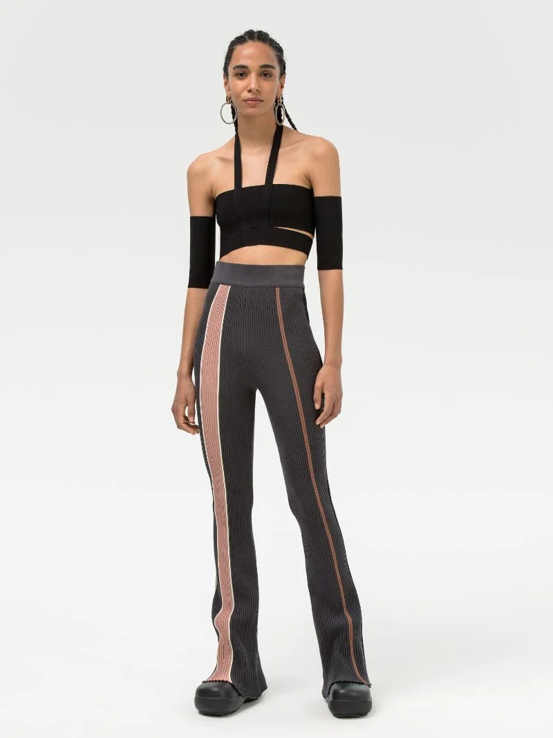 RIBBED KNIT PANTS - 2