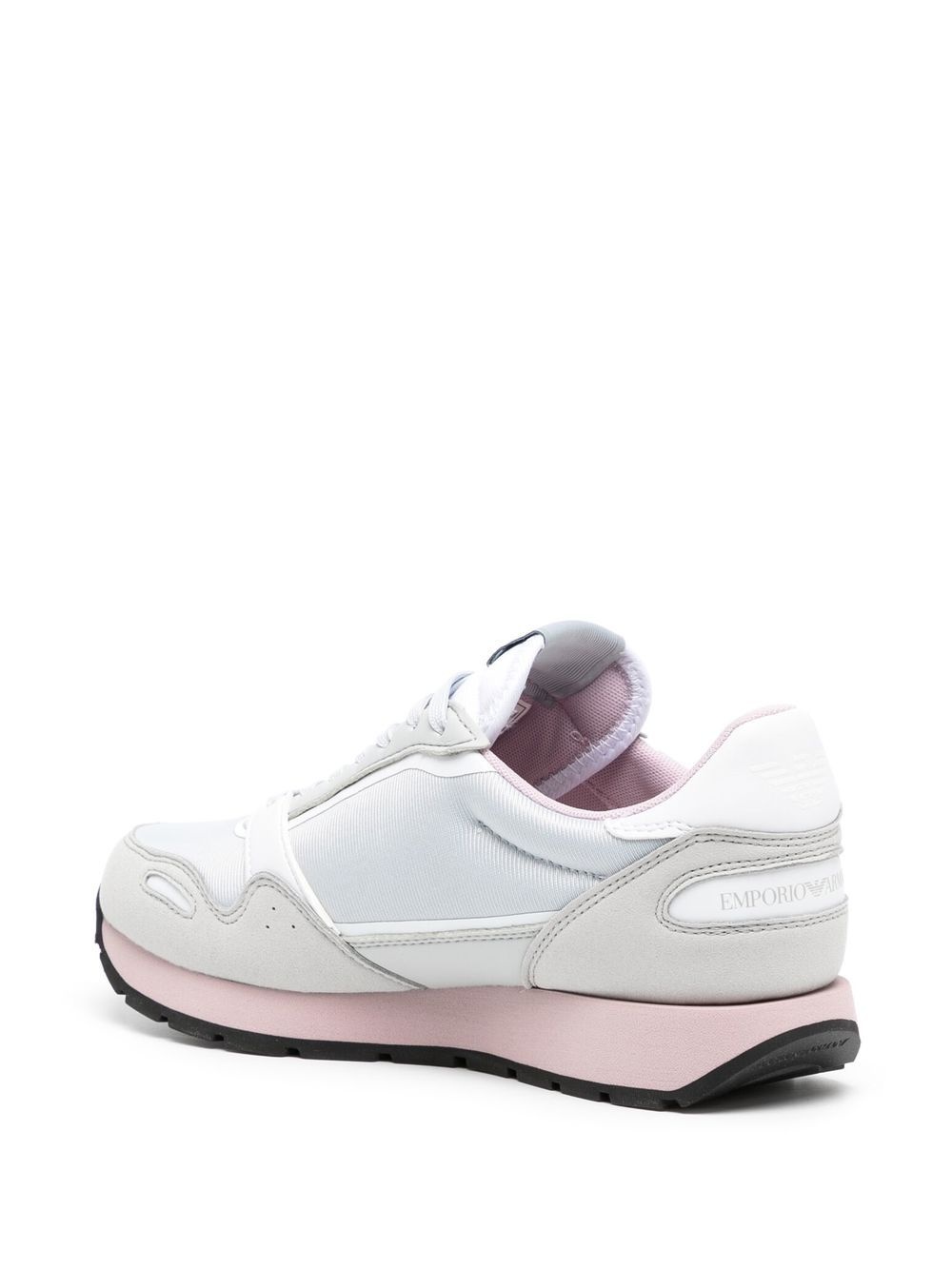 panelled logo-print sneakers - 3