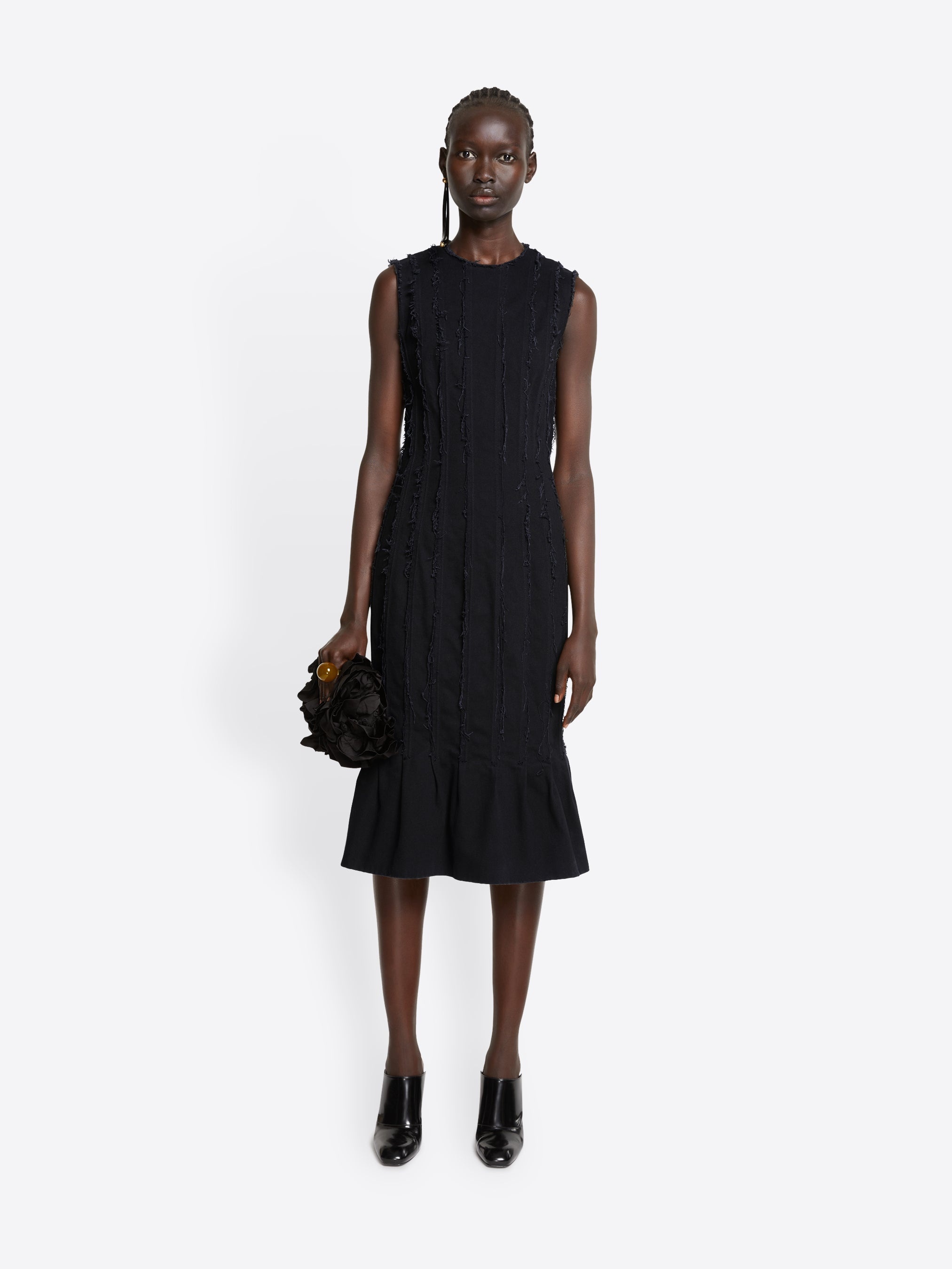 DENIM FRINGE DRESS - 2
