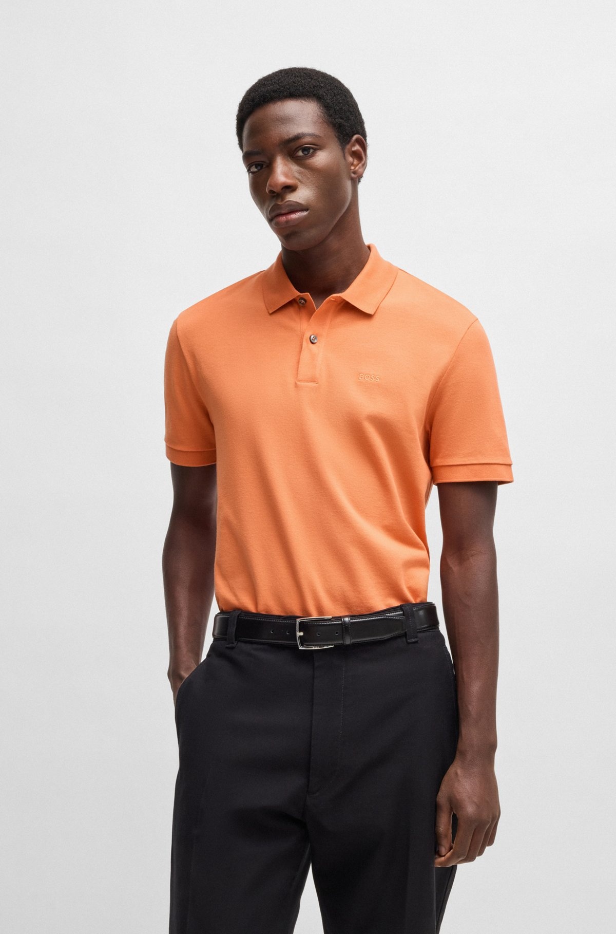 PALLAS REGULAR-FIT POLO SHIRT IN COTTON WITH EMBROIDERED LOGO - 2