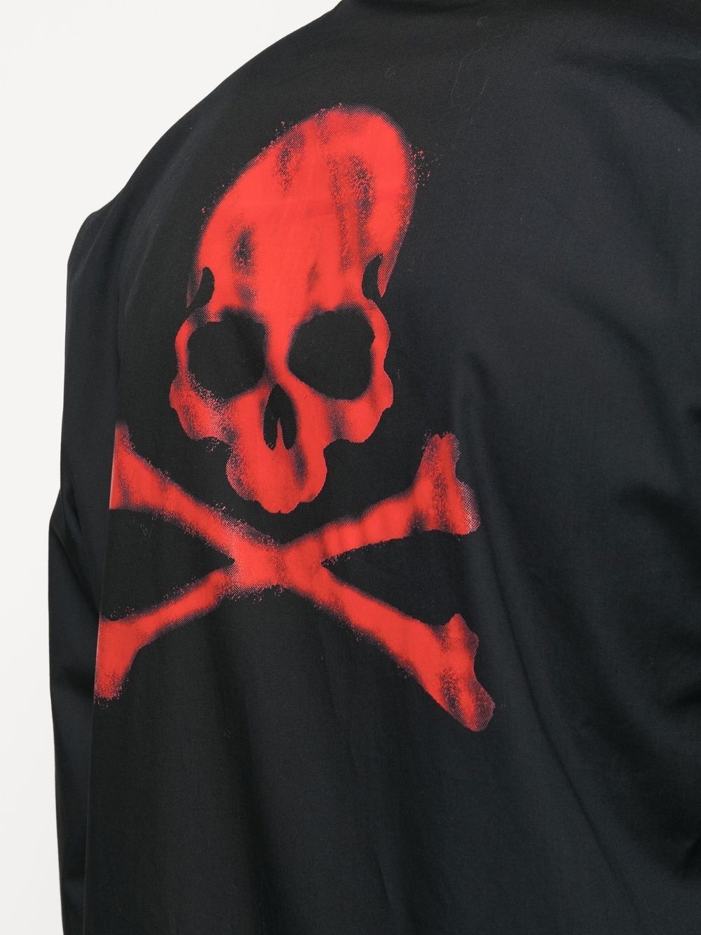 skull-print button-up shirt - 5