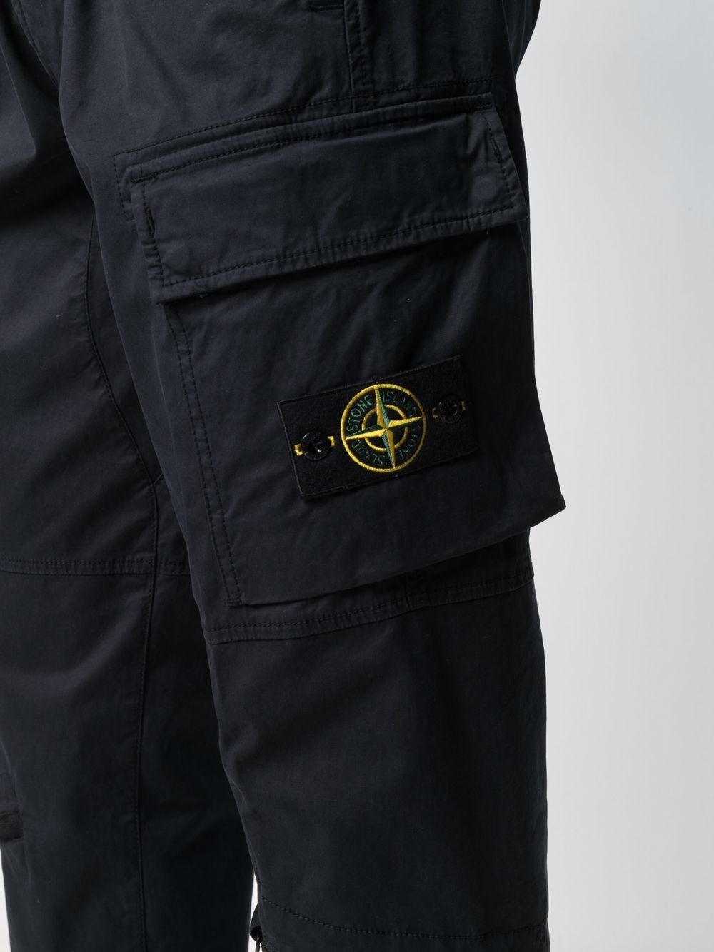 logo patch cargo trousers - 5