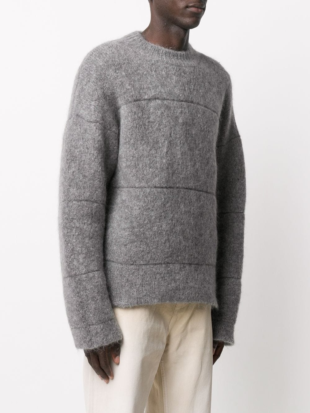 Albi textured crew neck jumper - 3