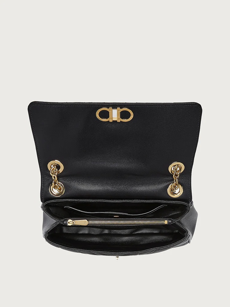 QUILTED GANCINI SHOULDER BAG - 4