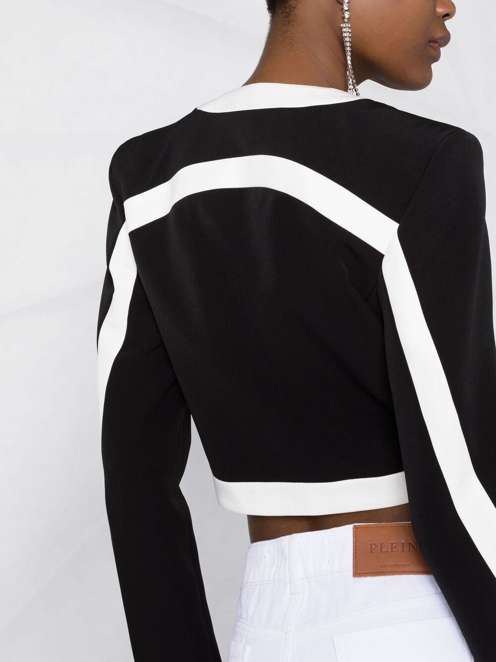 two-tone button-up jacket - 3