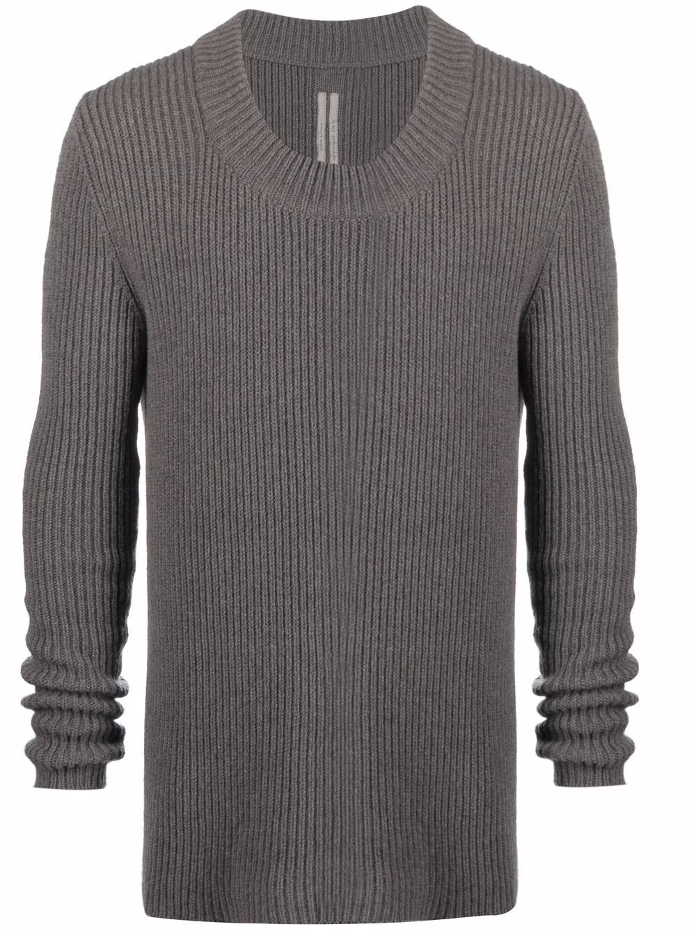 cashmere-blend ribbed knit jumper - 1