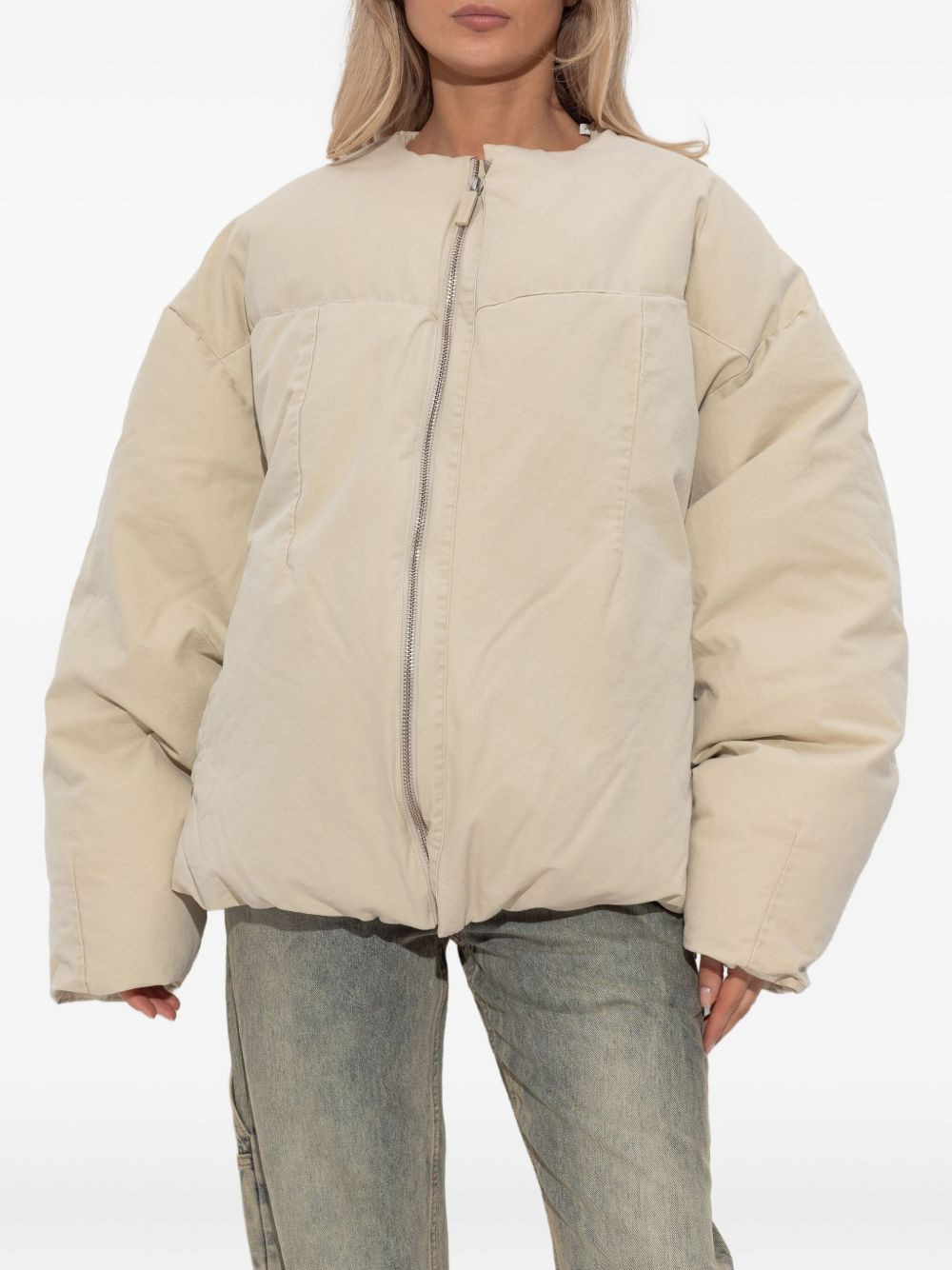 puffer zip-front jacket - 2