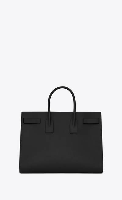 SAINT LAURENT large sac de jour carry all bag in black grained leather outlook