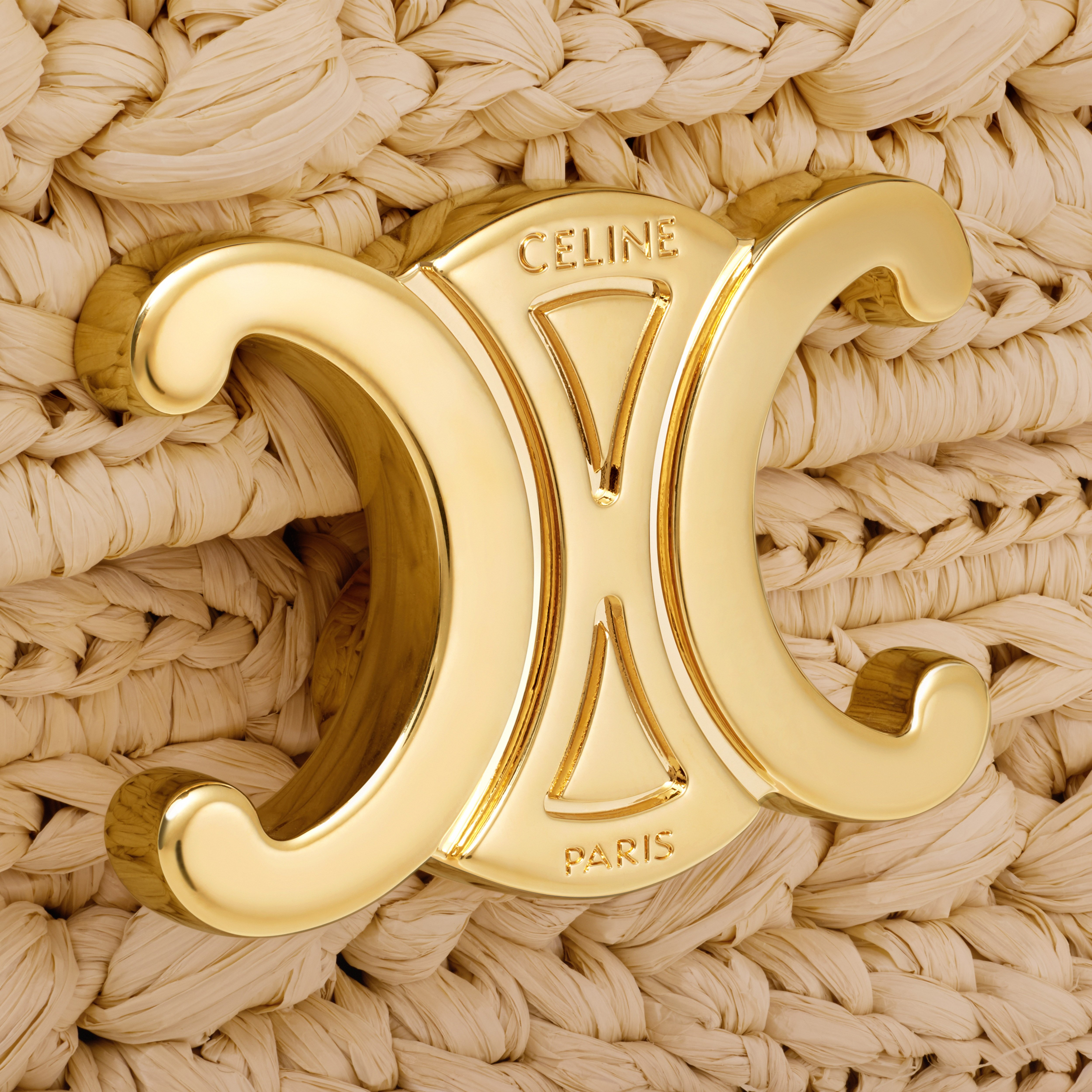 【CELINE】Teen Lola ラフィア風 テキスタイル ミニバッグ 人気 CELINE TEEN CELINE LOLA IN RAFFIA EFFECT TEXTILE | REVERSIBLE
