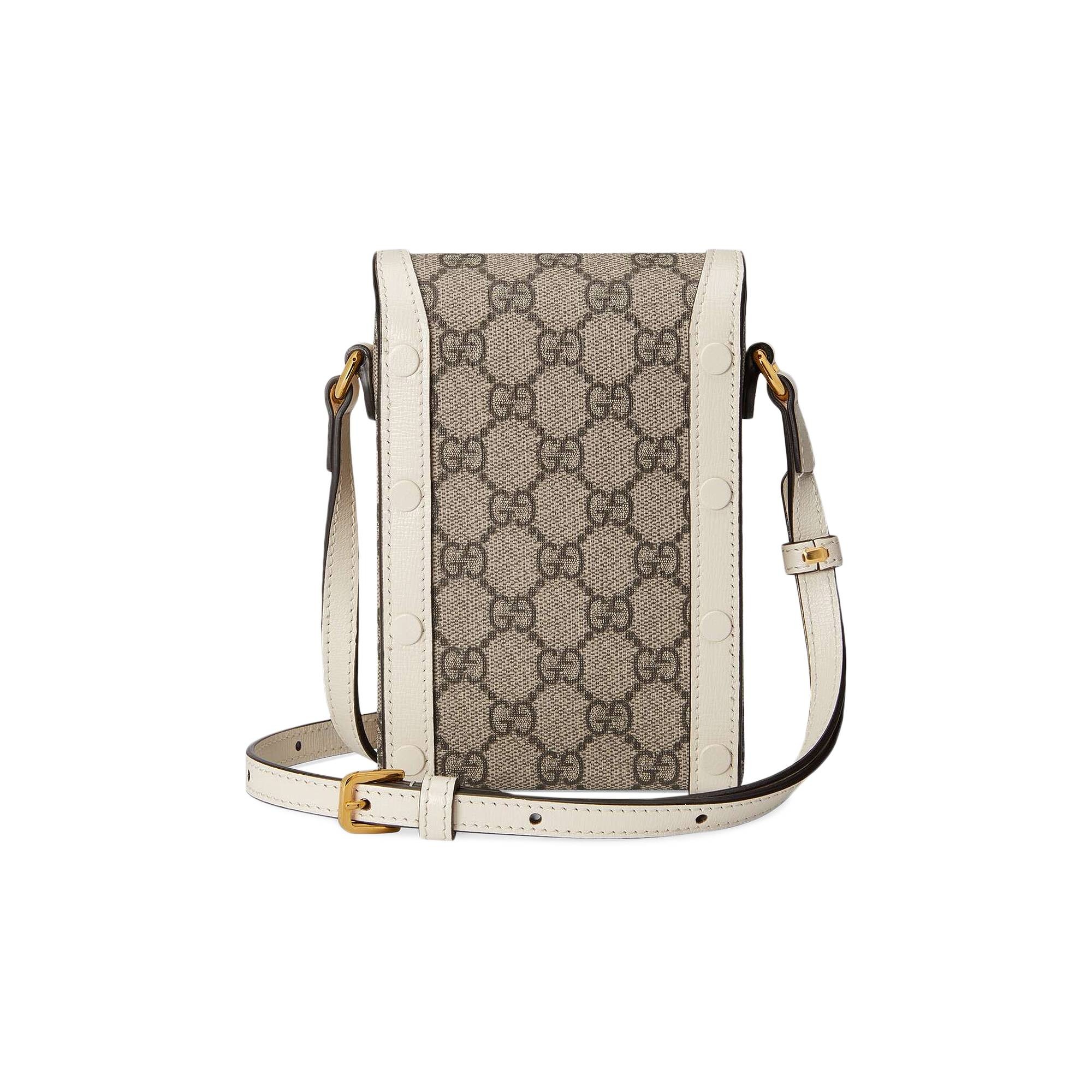 Gucci Horsebit 1955 Mini Bag 'Beige/Ebony/White' - 2