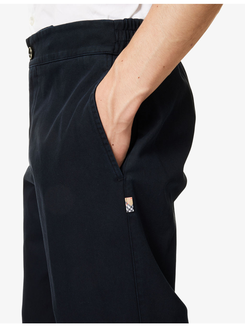 Checked-Print Relaxed-Fit Cotton Trousers - 5