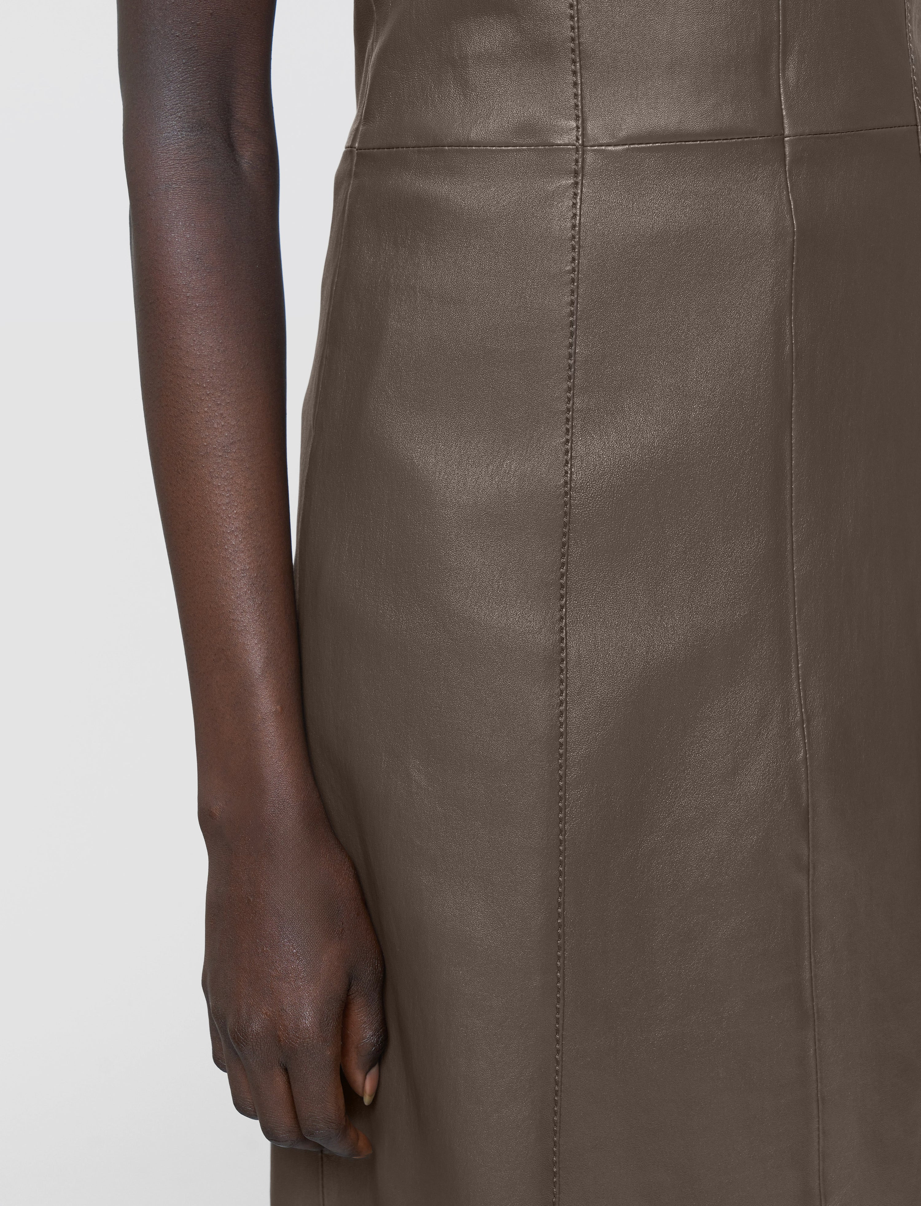 Heidi Leather Stretch Dress - 5