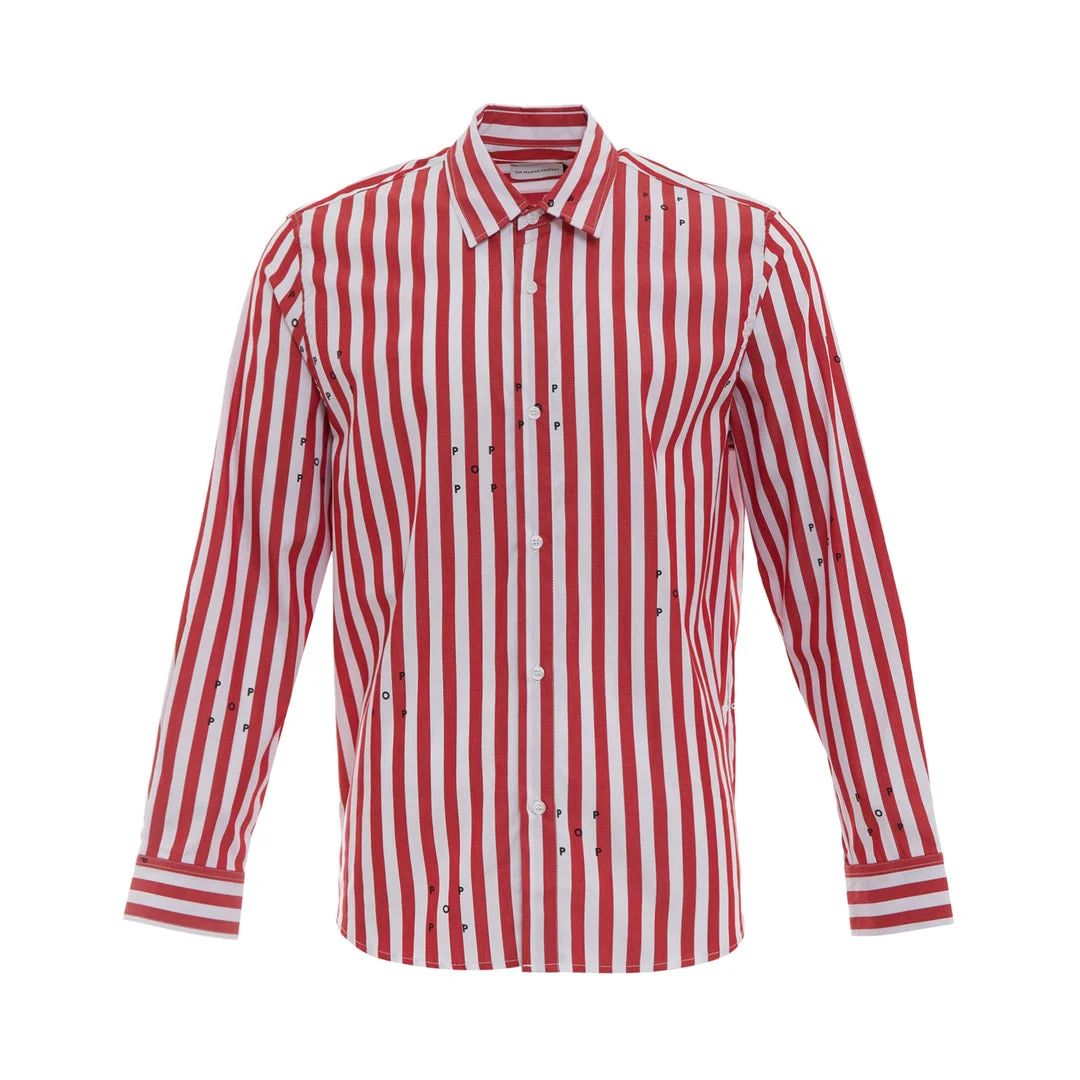 Logos Stripe Long Sleeve Shirt - 1