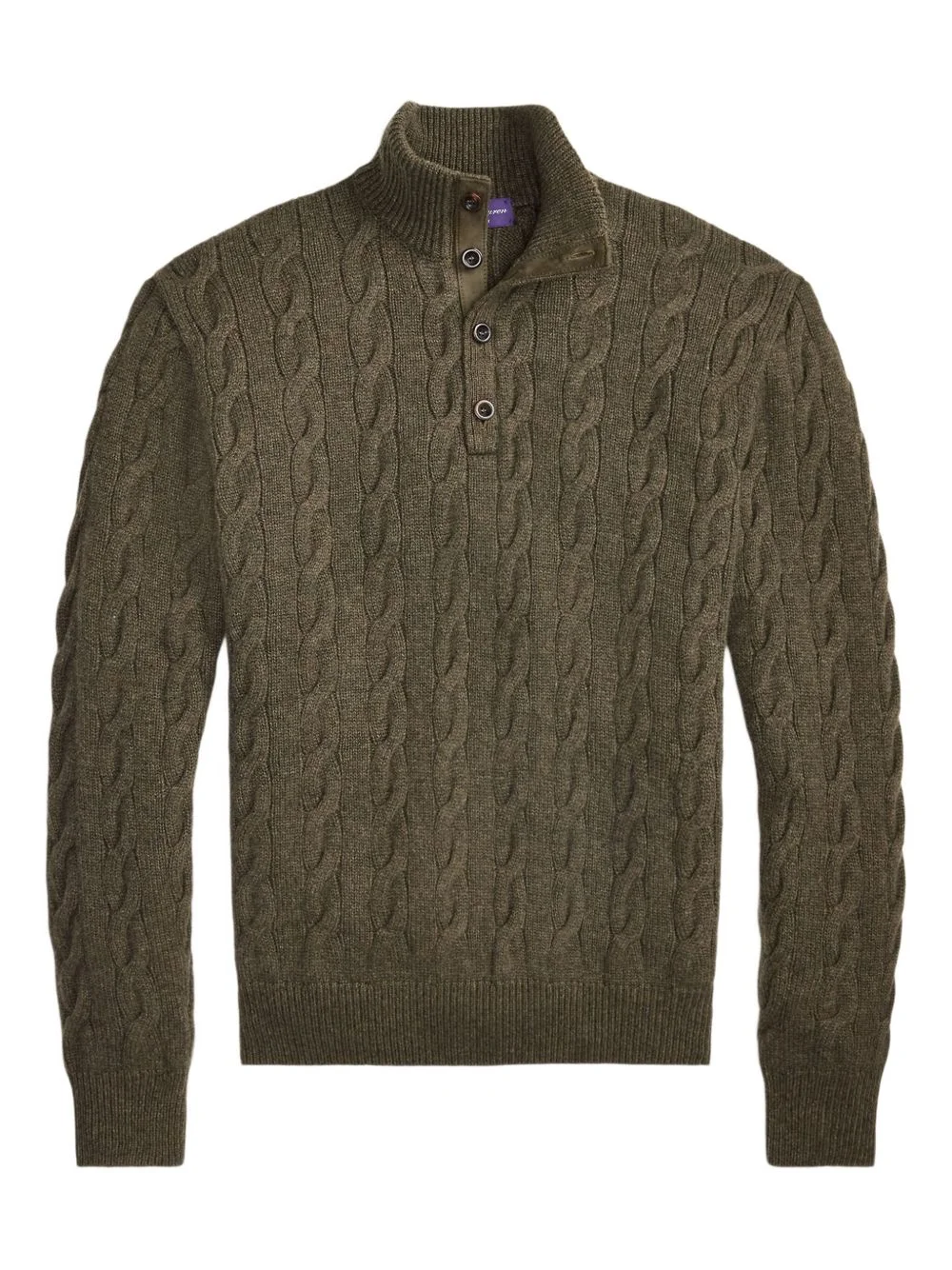 cable-knit high-neck sweater - 1