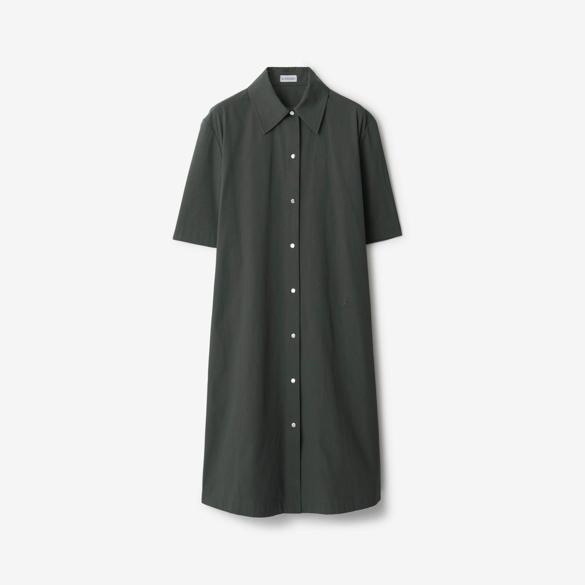 Cotton Blend Shirt Dress - 1