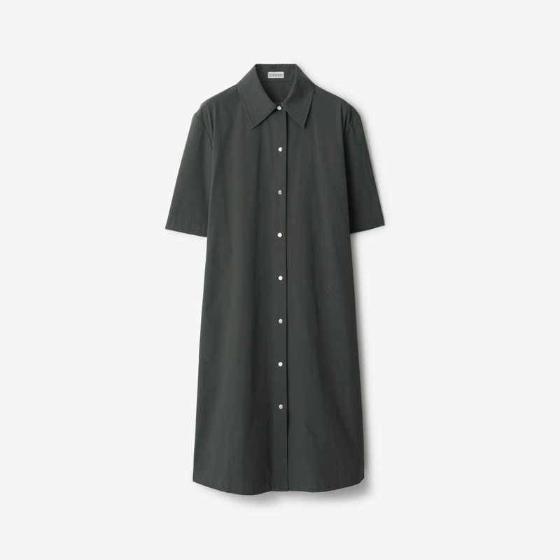 Cotton Blend Shirt Dress 1