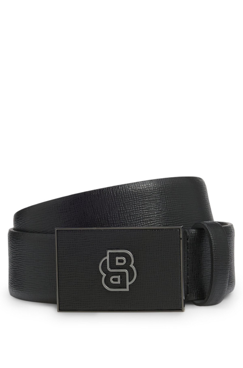 REVERSIBLE ITALIAN-LEATHER BELT WITH DOUBLE B MONOGRAM BUCKLE 1