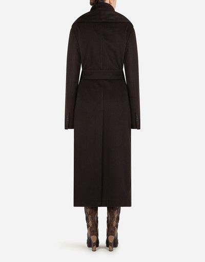 Dolce & Gabbana Belted cashmere robe coat outlook