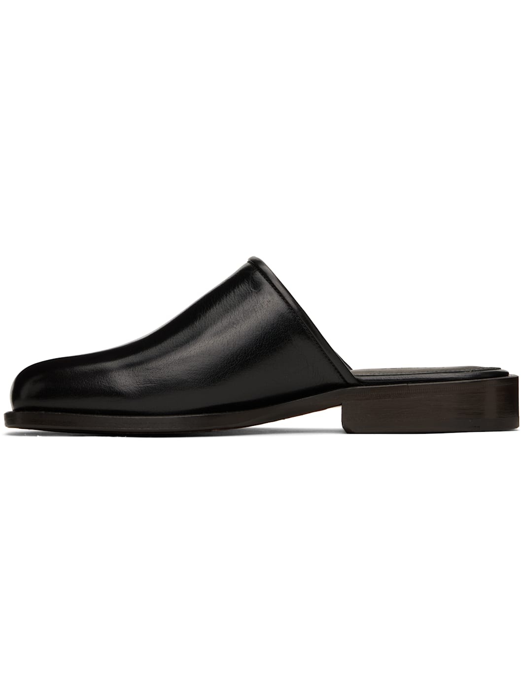 Black Square Mules - 3
